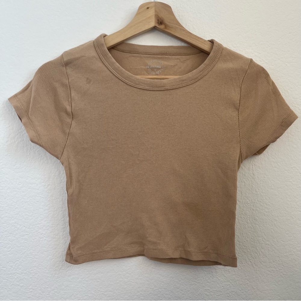 Tan crop top